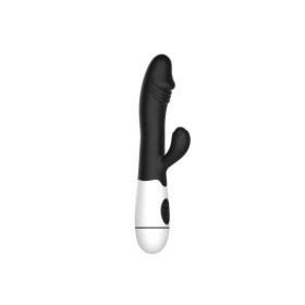 Vibromasseur rabbit noir avec gland 30 programmes 